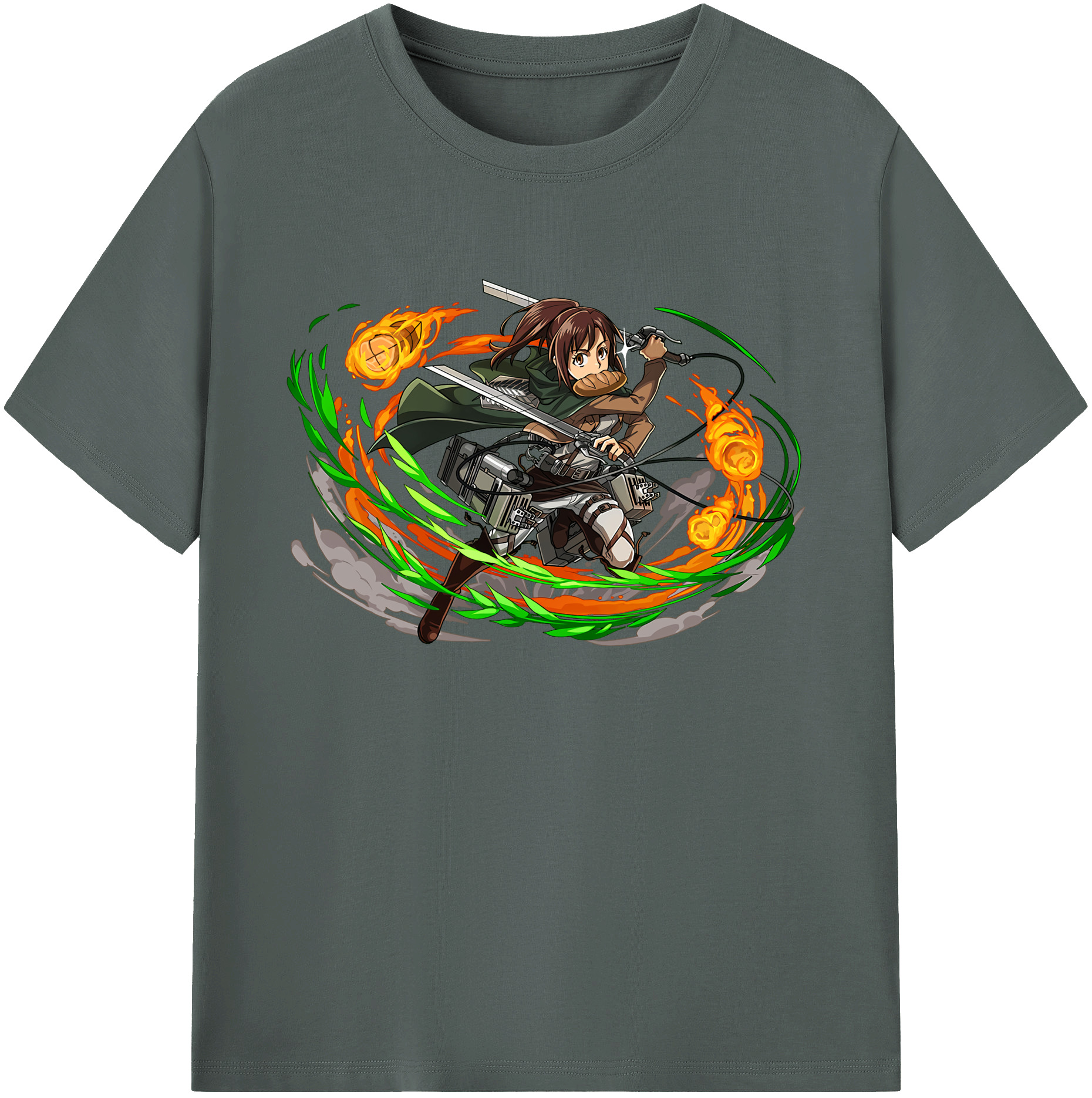 （画像用） 進撃の巨人 サシャ·ブラウス Attack on Titan Sasha Blaus 綿100％ メンズ半袖Tシャツ｜肌触りやわらか＆通気性